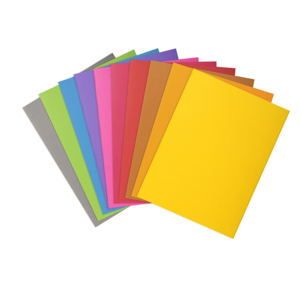RAJA Sous-chemises 80g - 22 x 31 cm - Assortis vifs - Lot de 30