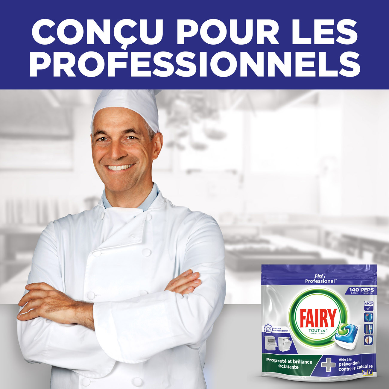 Fairy Tout En 1 Plus - Tablette de lavage lave-vaisselle tout-en-un - Sachet de 140