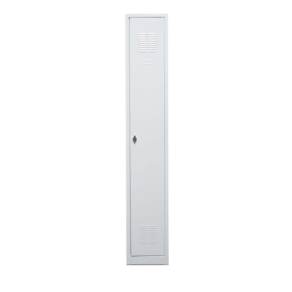 Vestiaire mtal Budget monobloc industrie propre - 1 colonne L.30 cm - Gris