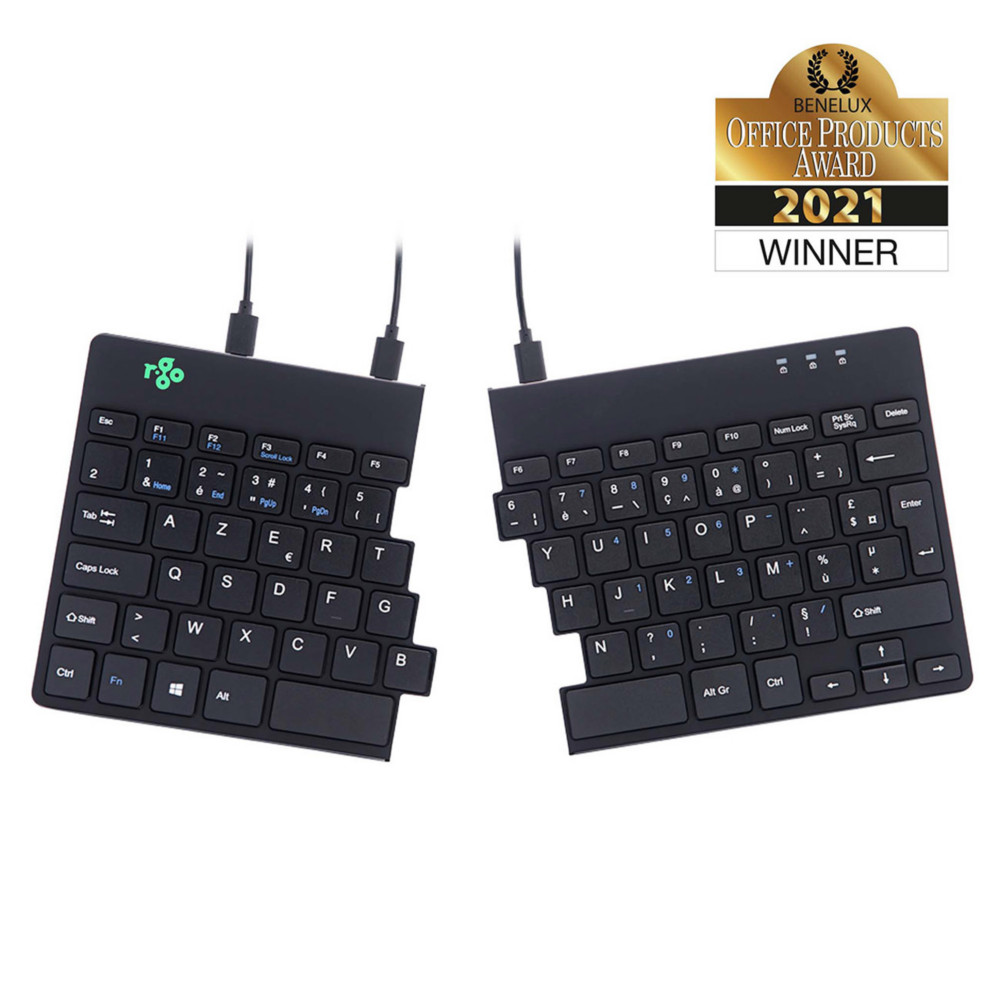 R-Go Tools Split Break Clavier ergonomique filaire USB-A - Noir