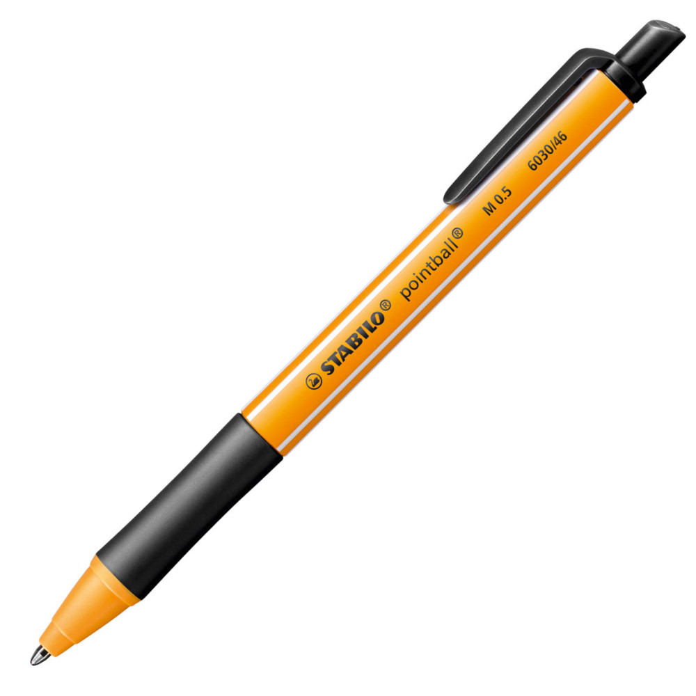 STABILO Stylo bille rtractable pointball pointe moyenne - Encre noire