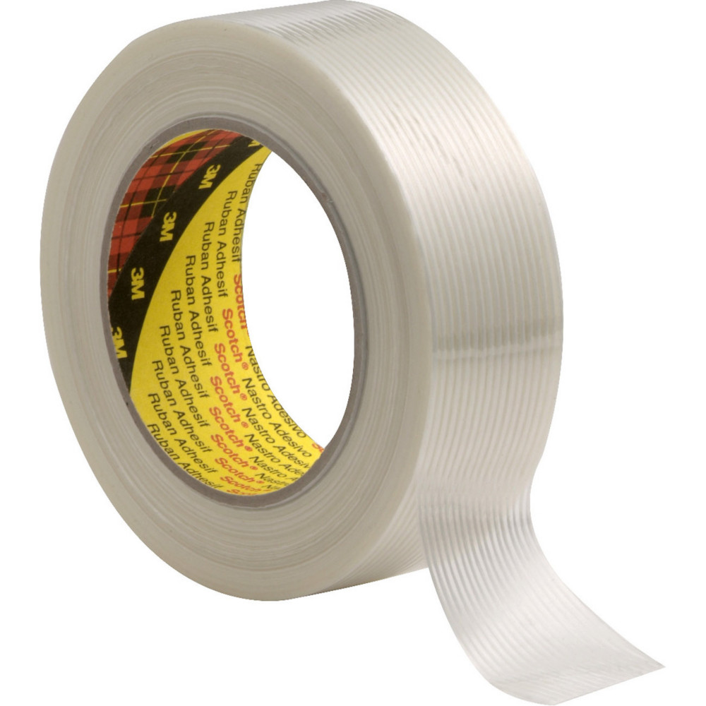 Scotch Ruban adhsif arm fil  fil blanc L.50 m