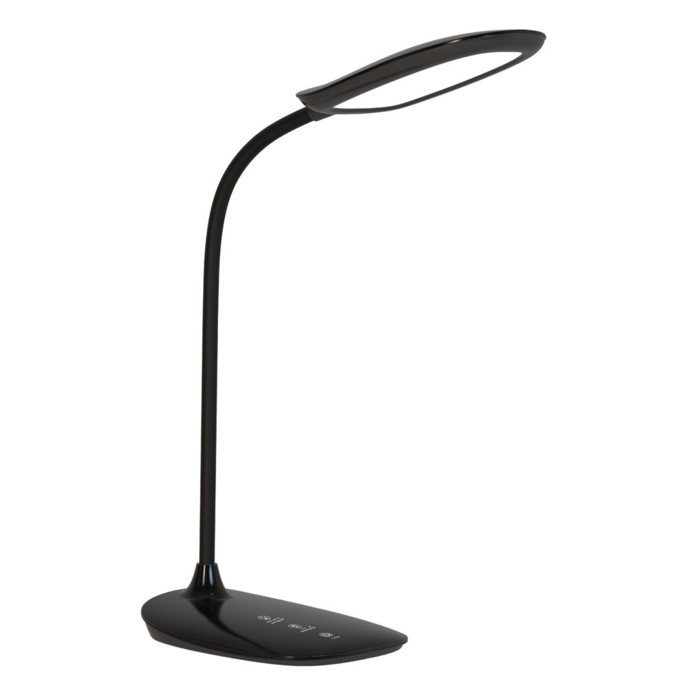 Meet Lampe de bureau Leon - Led intgre - Bras flexible - Tte orientable - Noir