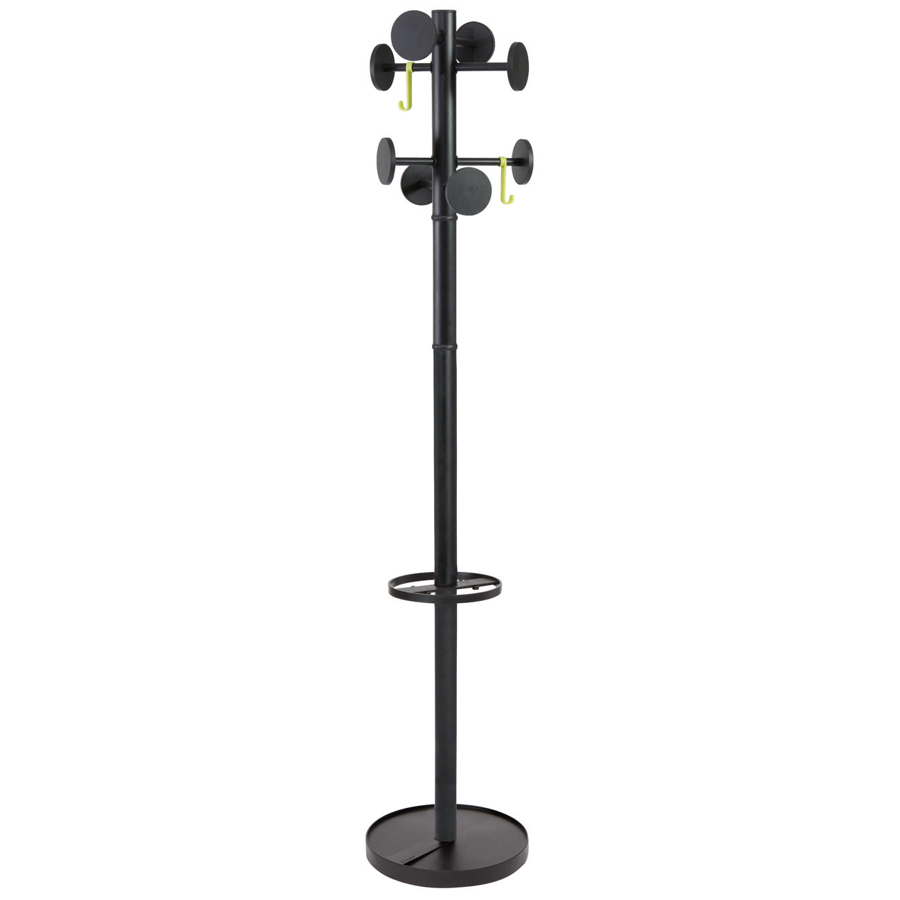 Alba Portemanteau Alpha 8 patères - Noir