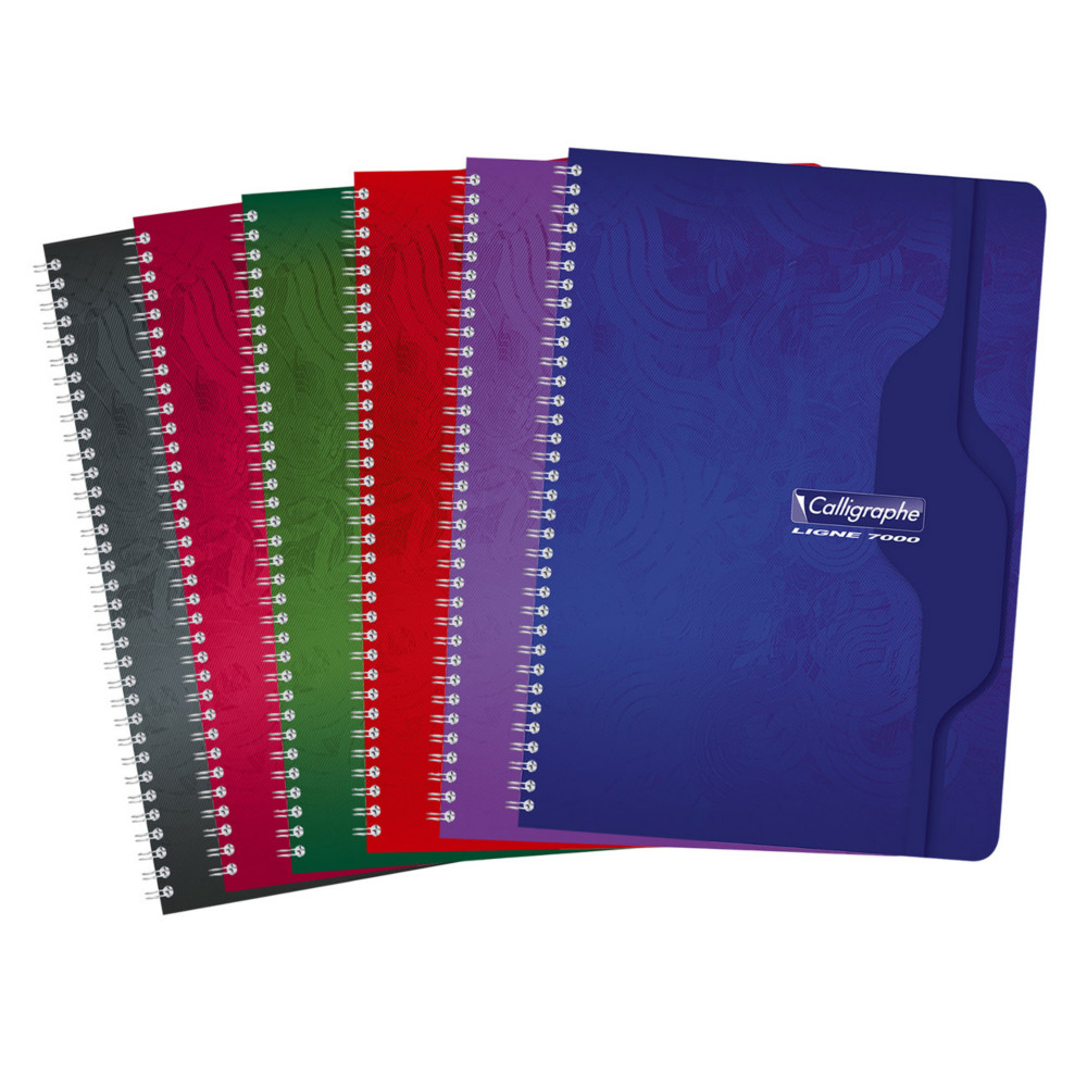 Calligraphe Cahier  spirale A4 21 x 29,7 cm - 70g - Petits carreaux 5x5 - 180 pages