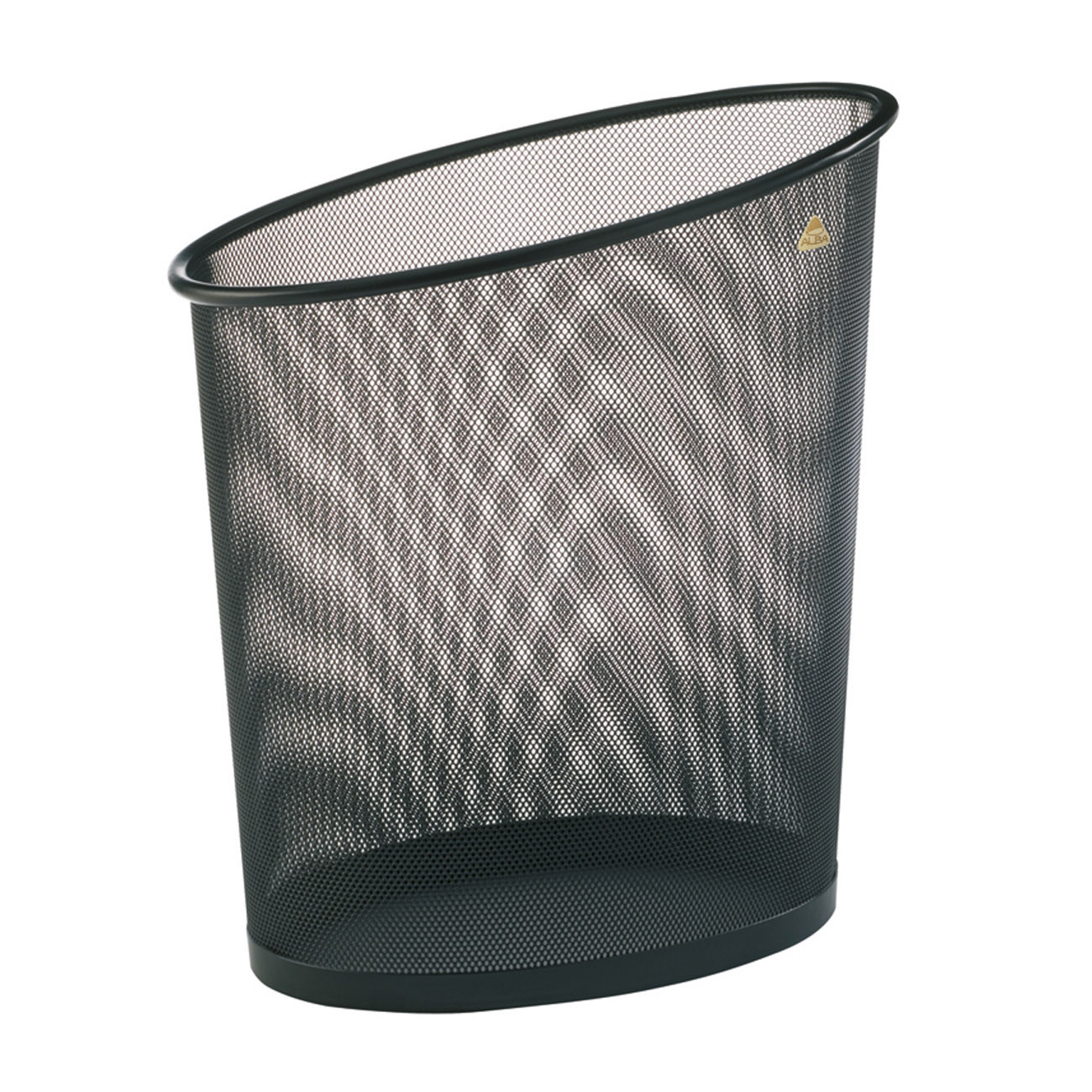 Alba Corbeille à papier Mesh en métal 18 L - Noir