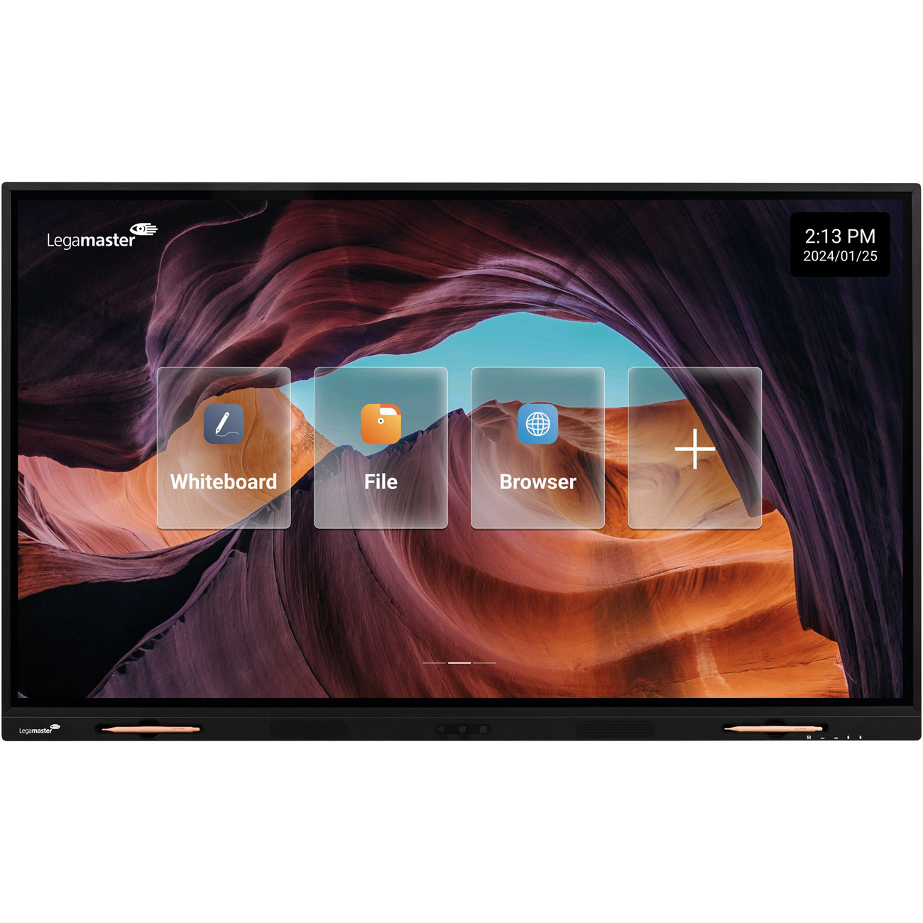 Legamaster Pack écran tactile Evolve 2 86'' avec support mobile - Noir