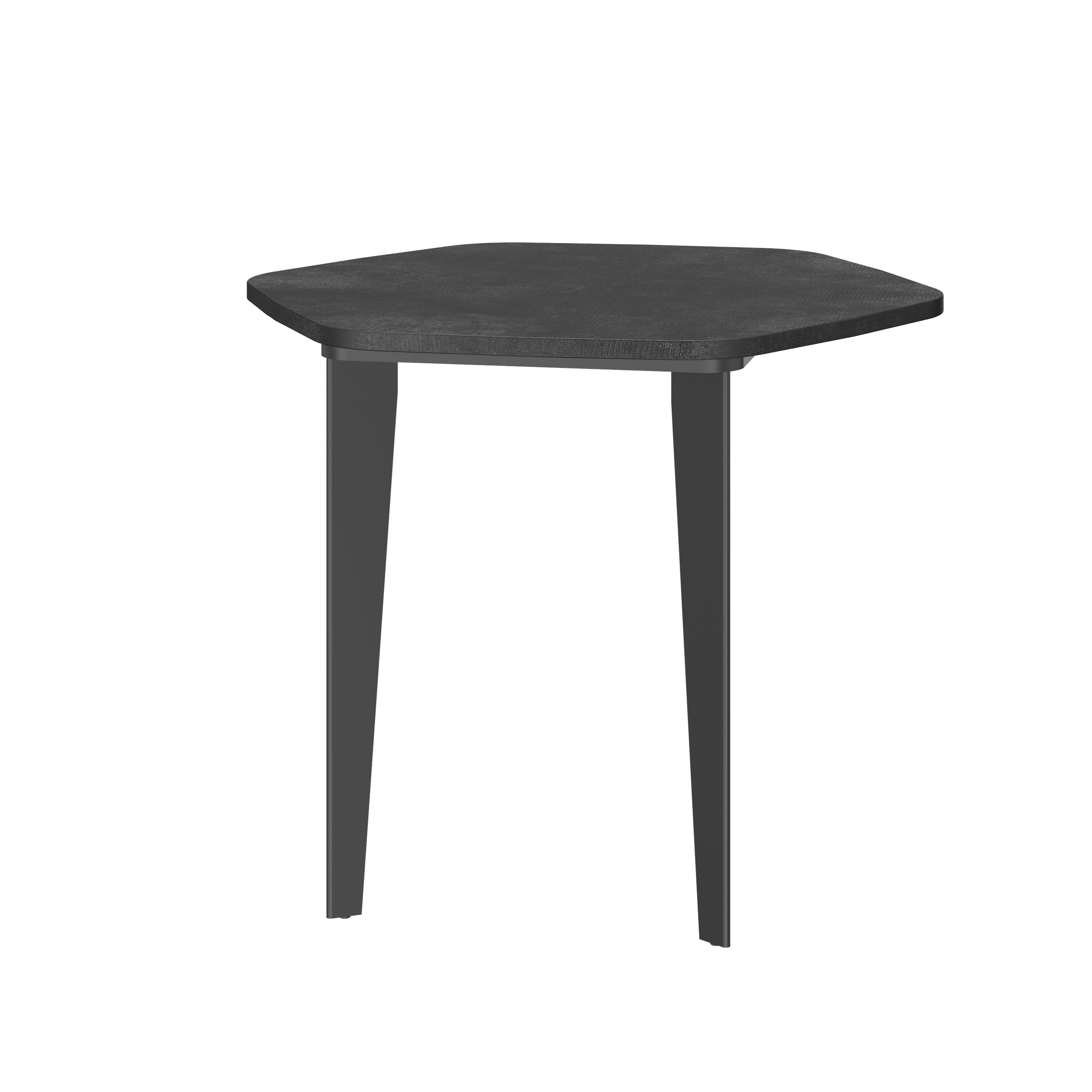 Retour convivialité hexagonal pour bureau direction Fusion - L.92 x P.100 cm - Noir