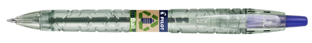 Pilot Begreen B2P Ecoball - Stylo bille rtractable  pointe moyenne 1 mm - Bleu