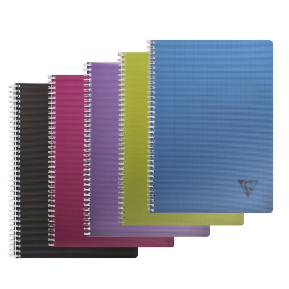 Clairefontaine Cahier  spirale Linicolor A4 21 x 29,7 cm - 90g - Grands carreaux Sys - 180 pages