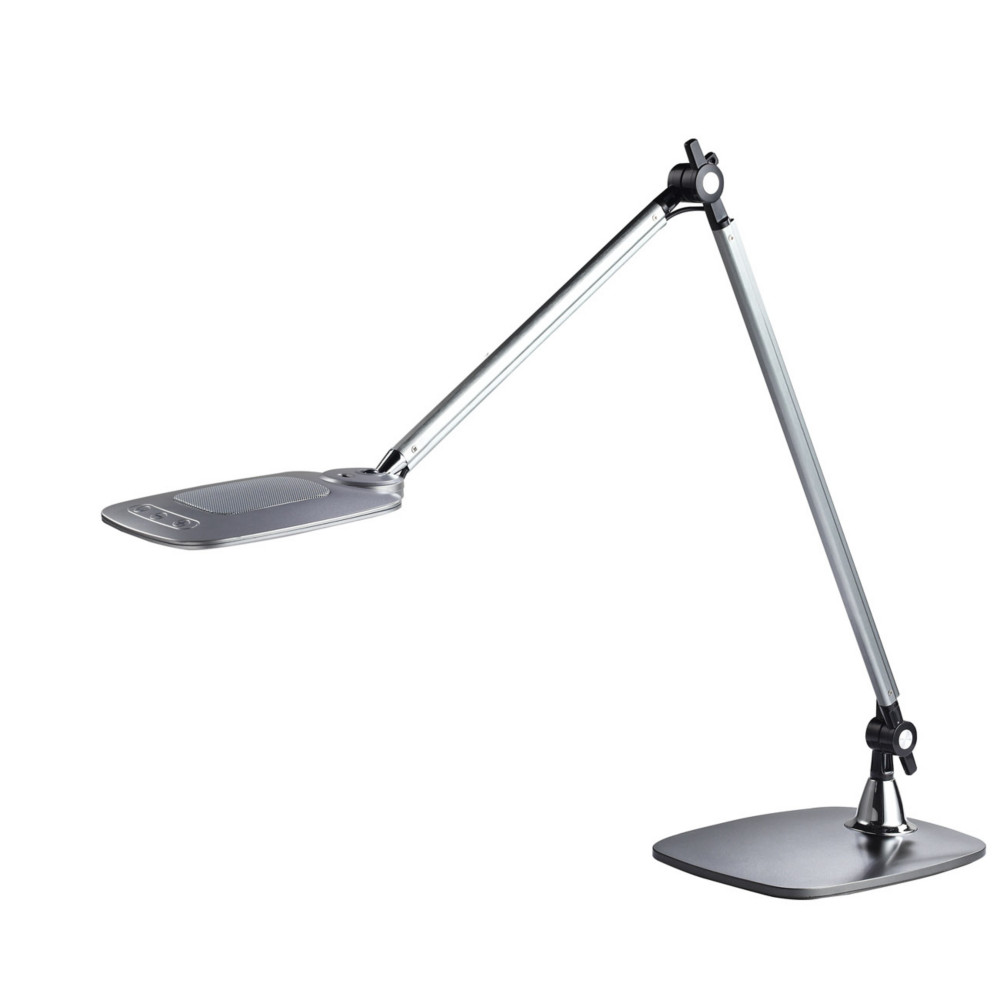 Meet Lampe de bureau Jim - Led intgre - Bras articul - Tte orientable - Argent