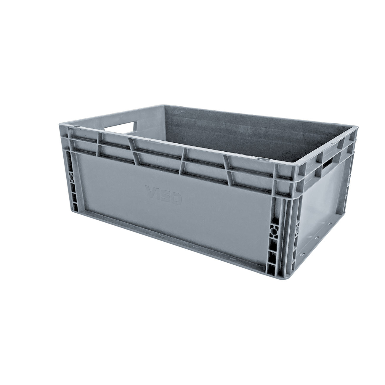 VISO Bac de rangement 600 x 400 x 230 mm gerbable polypropylène 37 L - Gris anthracite