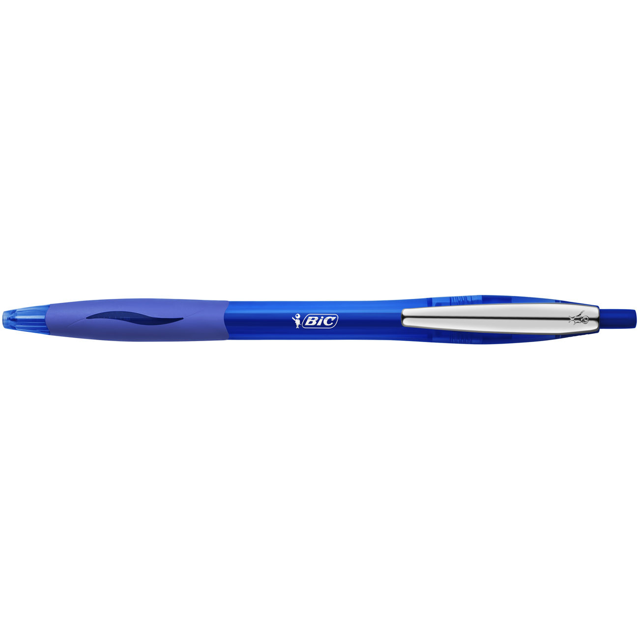 BIC Atlantis Soft Stylo bille rétractable avec grip pointe moyenne 1 mm