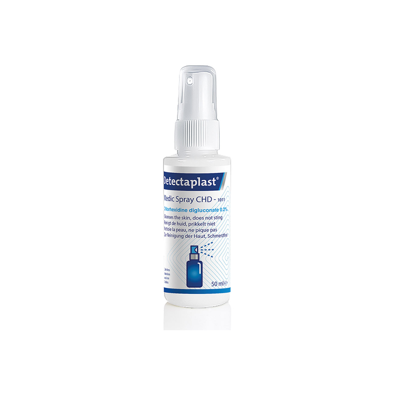 Detectaplast Spray nettoyant antimicrobien en vaporisateur de 50 ml - HACCP