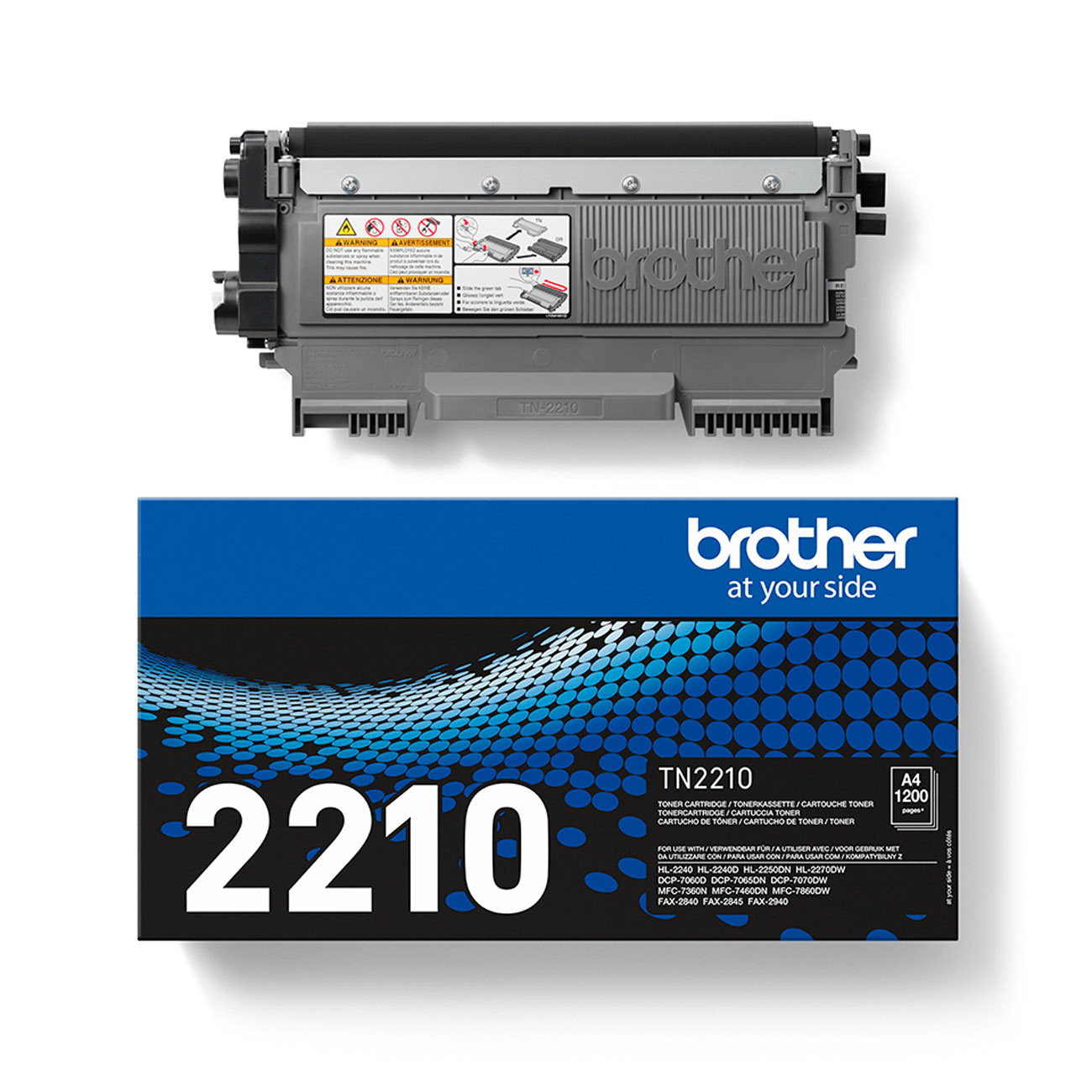 Brother TN2210 Toner original - Noir