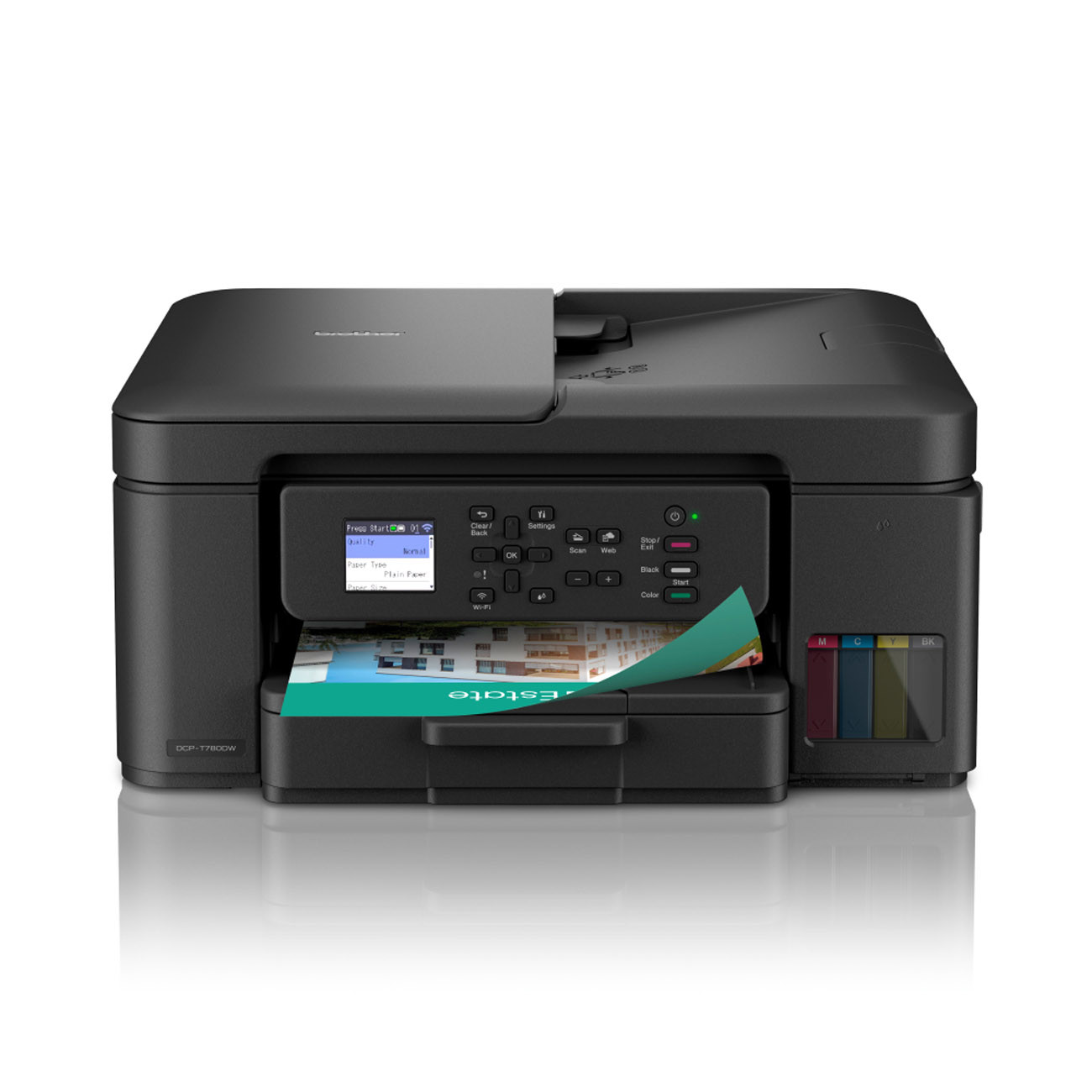 Brother DCP-T780DW Tank imprimante multifonction jet d'encre couleur A4 - Avec réservoir d'encre - Recto-verso - Wifi, Wifi Direct et USB