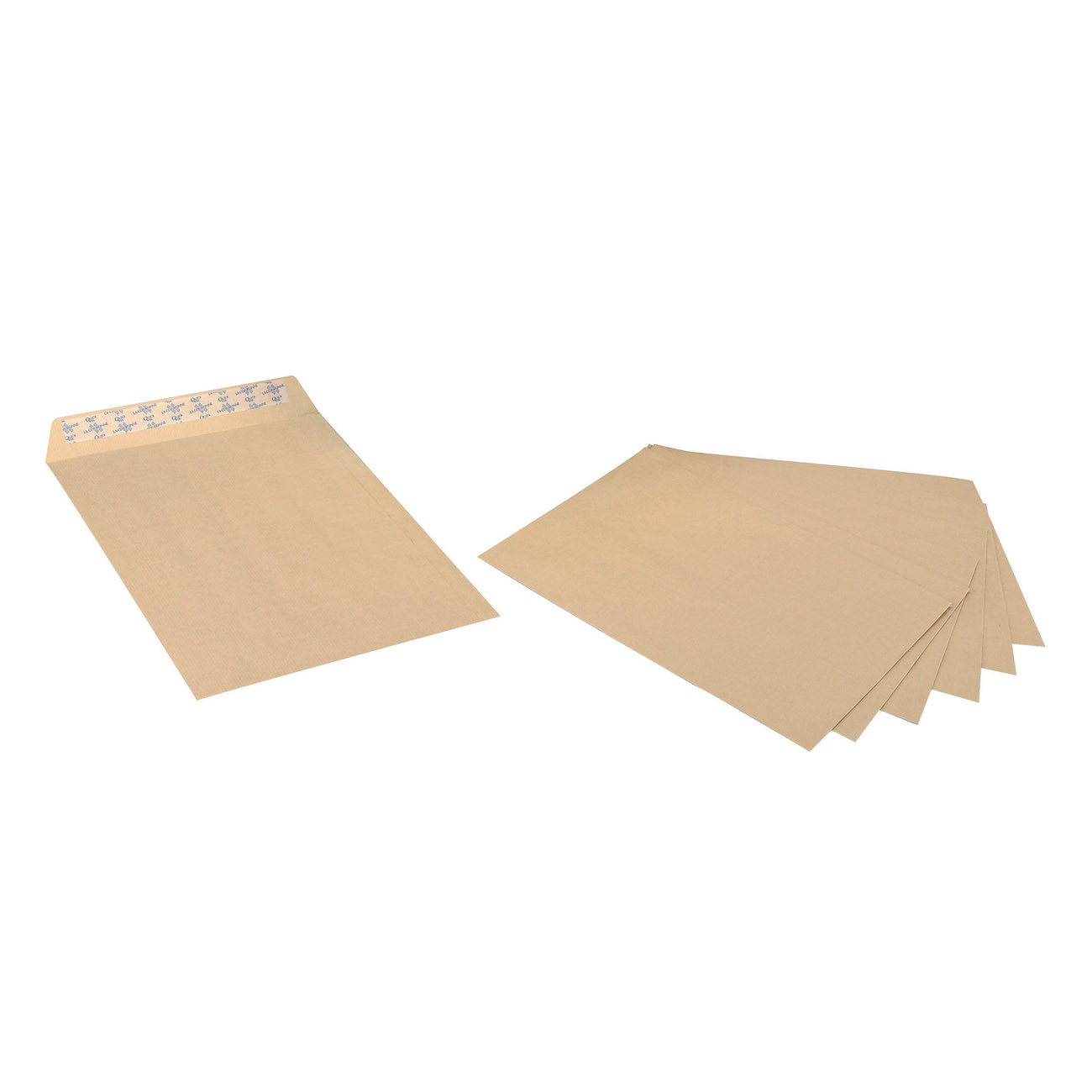 La Couronne Pochette kraft armé brun PEFC C5 - 162 x 229 mm 130g sans fenêtre - Sans soufflet - Autocollante bande protectrice - Lot de 500