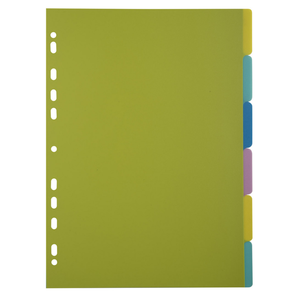 Exacompta Intercalaires A4 en polypropylne Forever Young - 6 positions - Coloris assortis