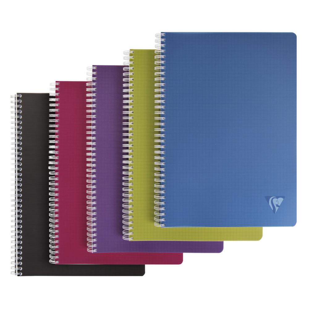 Clairefontaine Cahier  spirale Linicolor A4 21 x 29,7 cm - 90g - Petits carreaux 5x5 - 100 pages