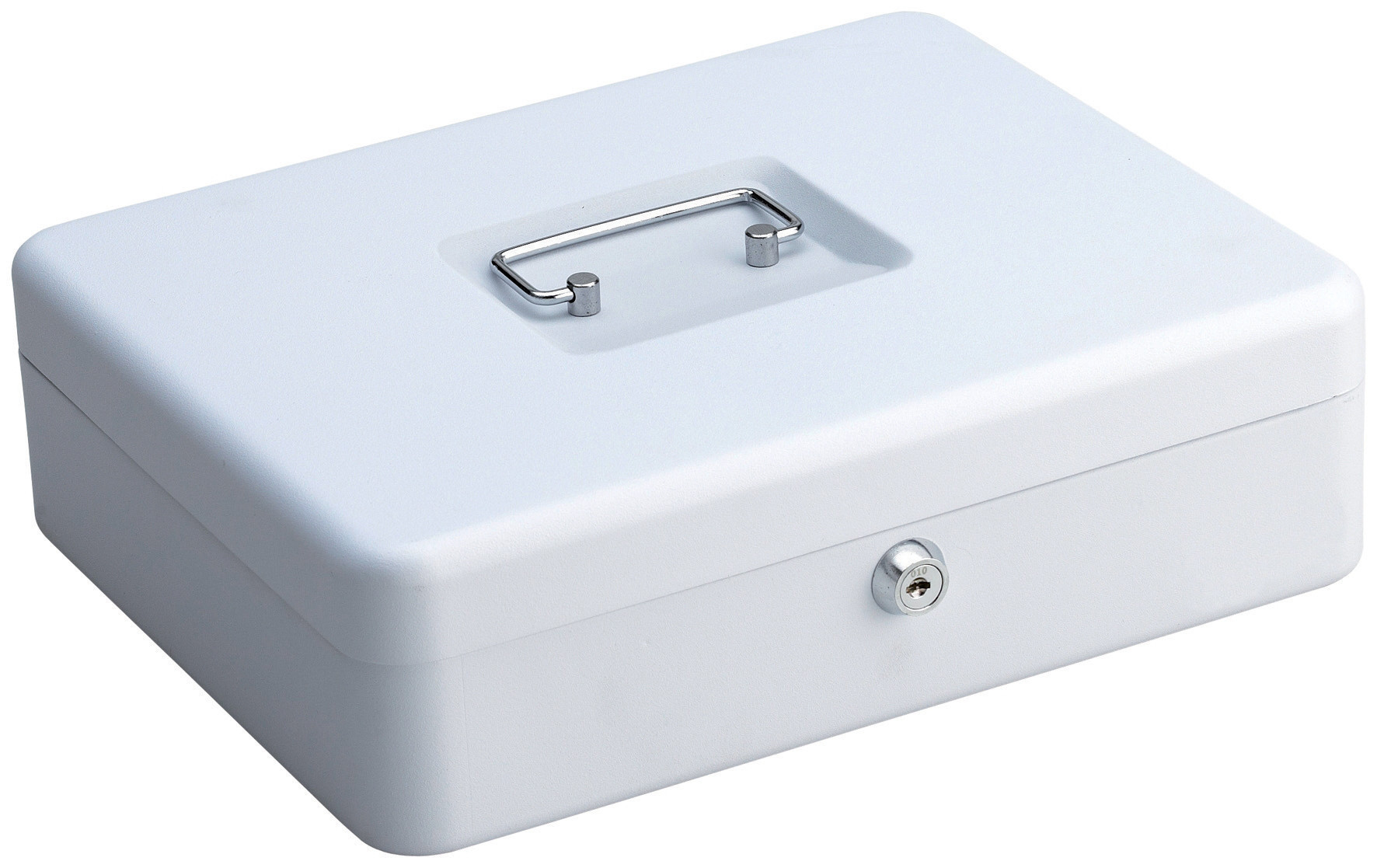 MONDOFFICE Caissette à monnaie petit modèle L.15 x H.8 x P.12 cm - Blanc