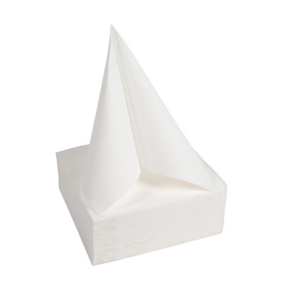Pronappe Serviettes de table micro-gaufrées ouate 2 plis - 38 x 38 cm - Paquet de 40 - Blanc