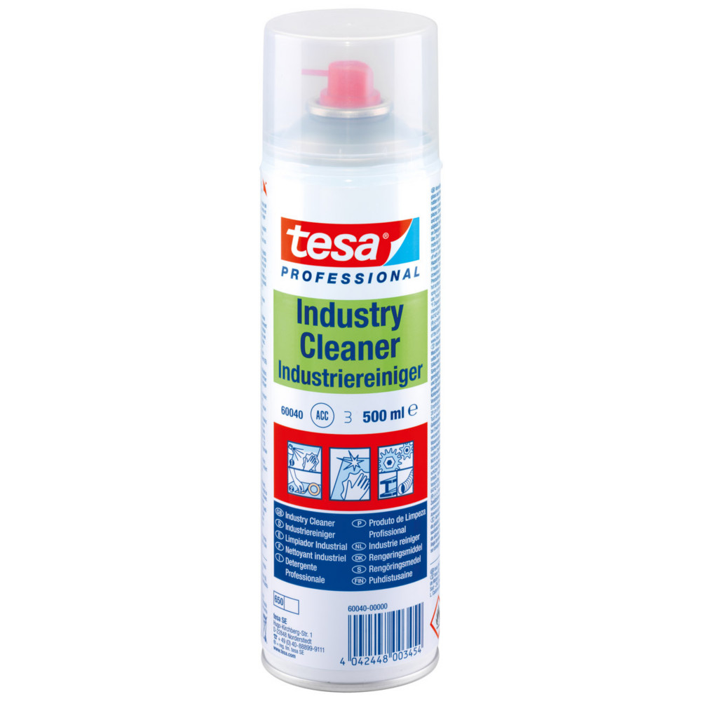 Tesa Nettoyant industriel 60040 en bombe de spray - Pulvrisateur de 500ml