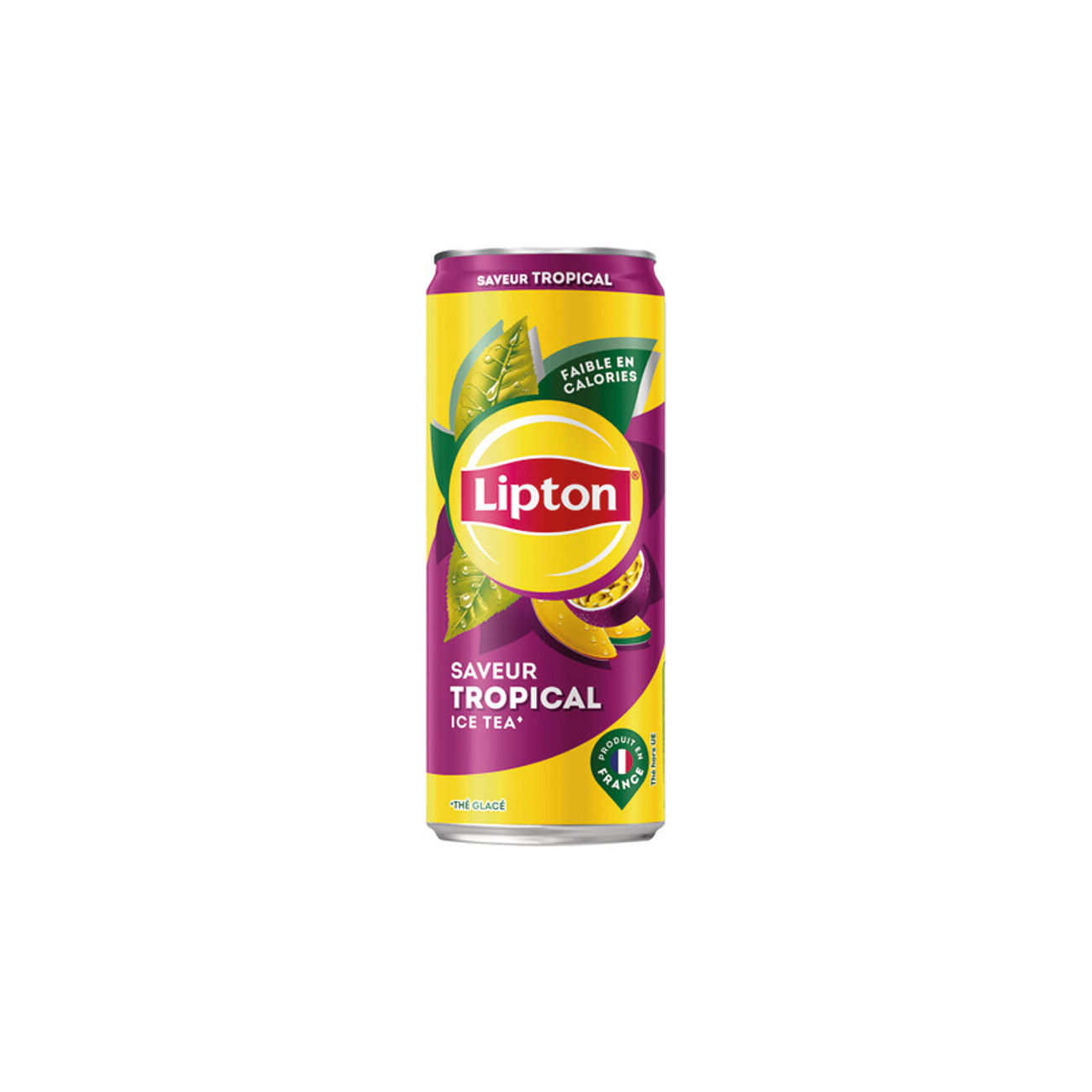 Lipton Ice Tea Tropical Canette slim 33 cl - Lot de 24