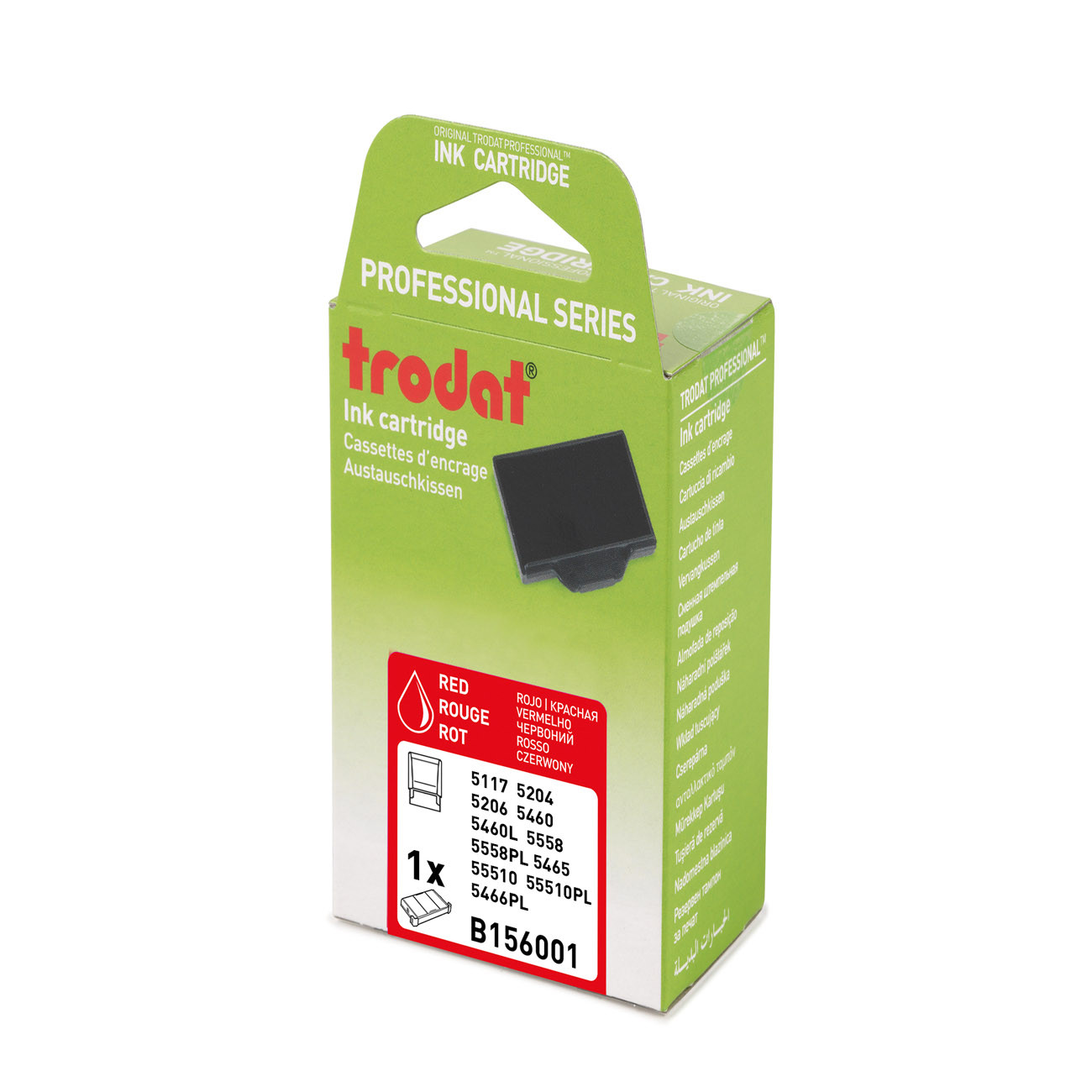 Trodat Cassette d'encre de rechange pour tampons Professional 6/56 - Rouge