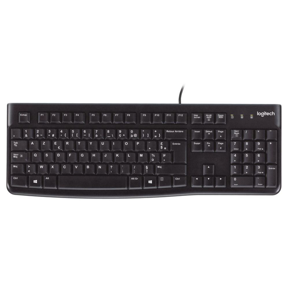 Logitech Clavier filaire K120 USB-A - Noir