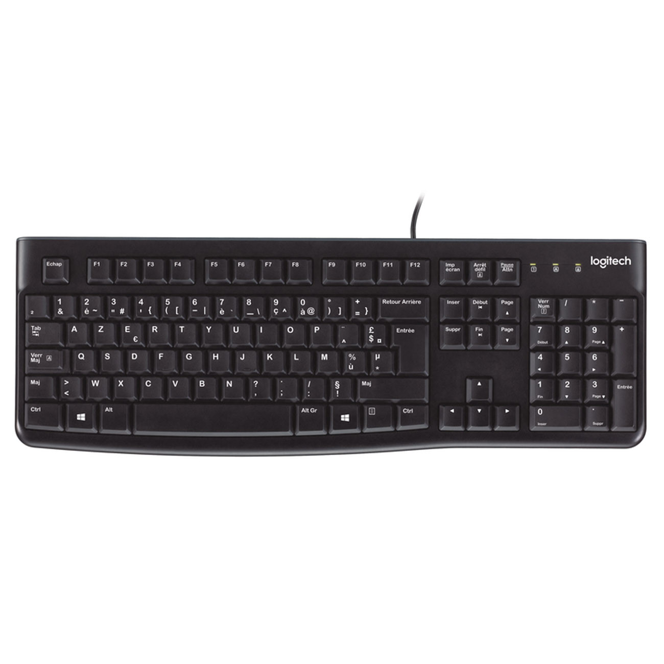 Logitech Clavier filaire K120 USB-A - Noir