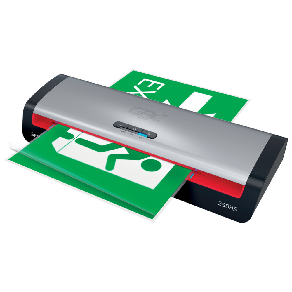GBC Plastifieuse 250HS Office A3 - Pochettes de 75 jusqu' 125 microns - Noir/Rouge