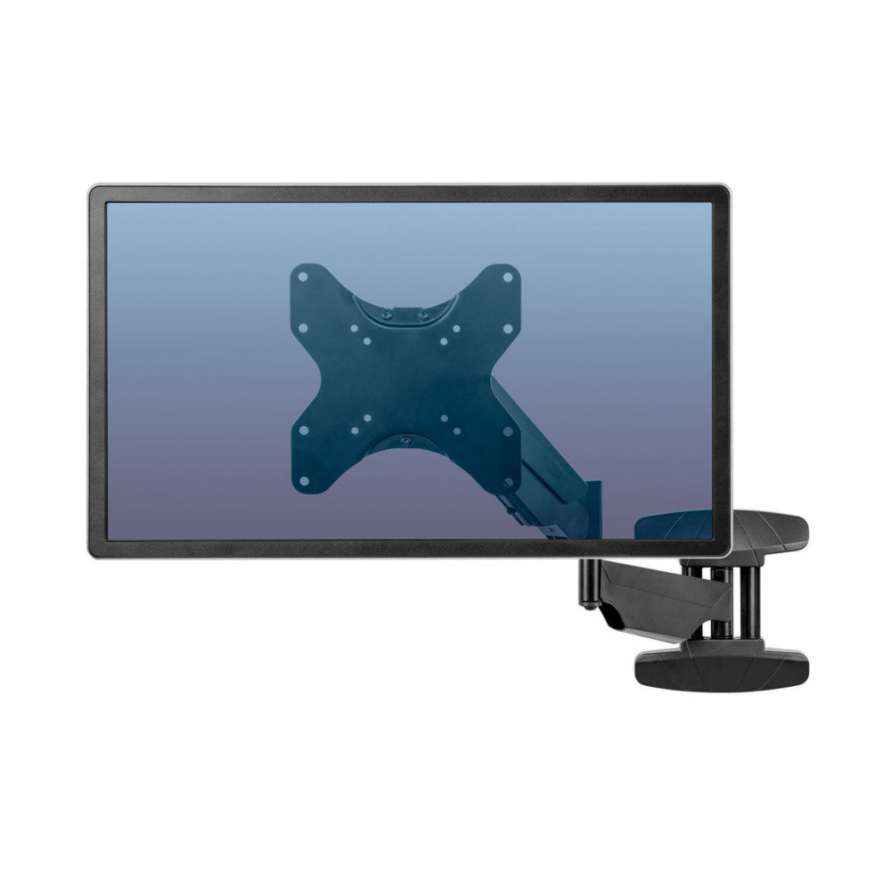 Fellowes Bras support cran simple mural jusqu' 42 pouces- Noir