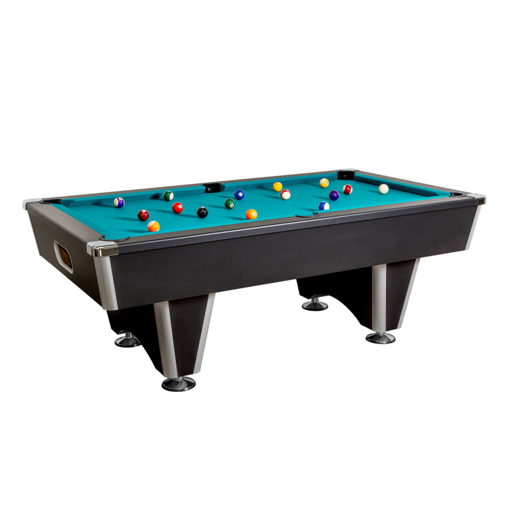 Ren-Pierre Table de billard 2 en 1 amricain et le Pool anglais - Billard Pacha - Noir - Vert