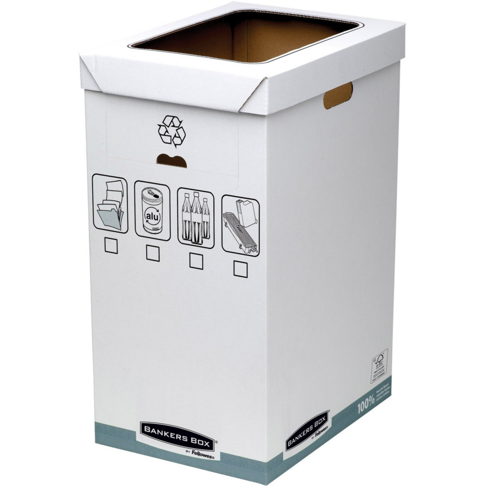 Bankers Box Corbeille de tri slectif pour le recyclage des papiers - 90L