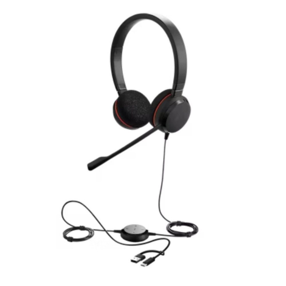 Jabra Evolve 20 SE MS Duo Casque filaire USB-C / USB-A