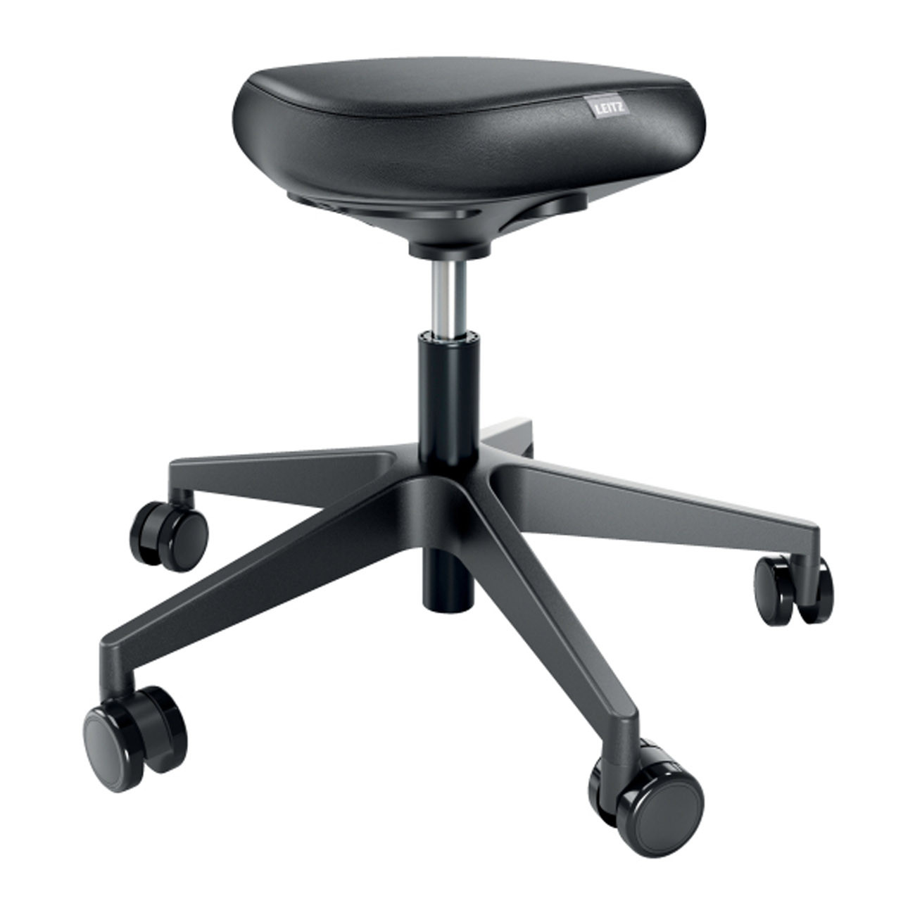 Leitz Tabouret Ergo siège confortable sur roulettes - Noir