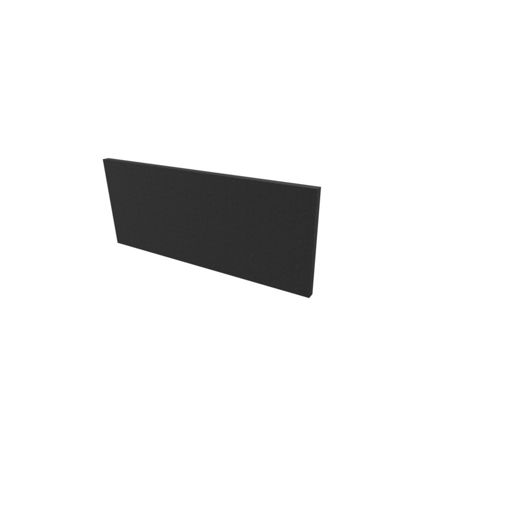 Panneau sparateur DUO pour bureau partag Activ'o - L.140 x H.75 cm - Anthracite - Support Noir