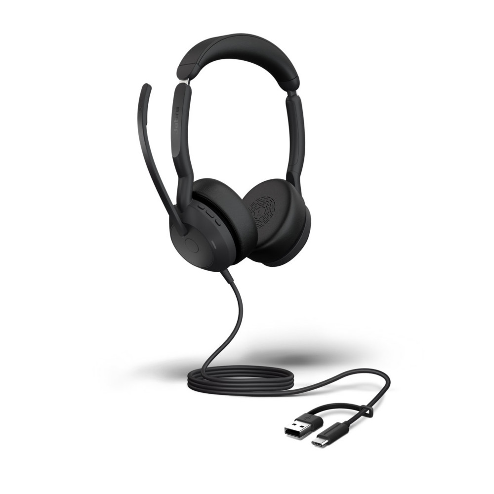 Jabra Evolve2 50 UC Duo Casque filaire USB-C / USB-A + Bluetooth