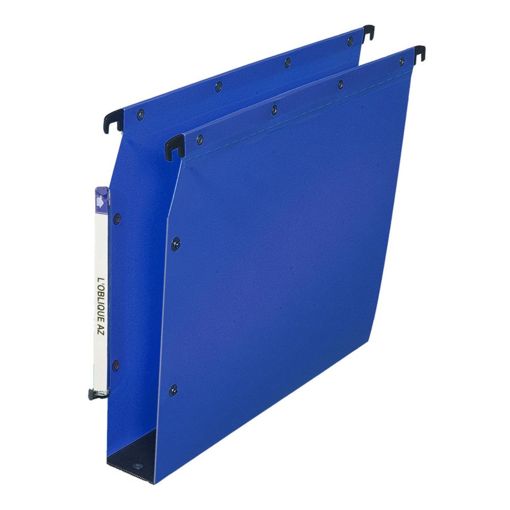 Elba Dossier suspendus pour armoire Ultimate A4 Polypropylne - 550 feuilles - Fond U 50 mm - Bleu - Lot de 10