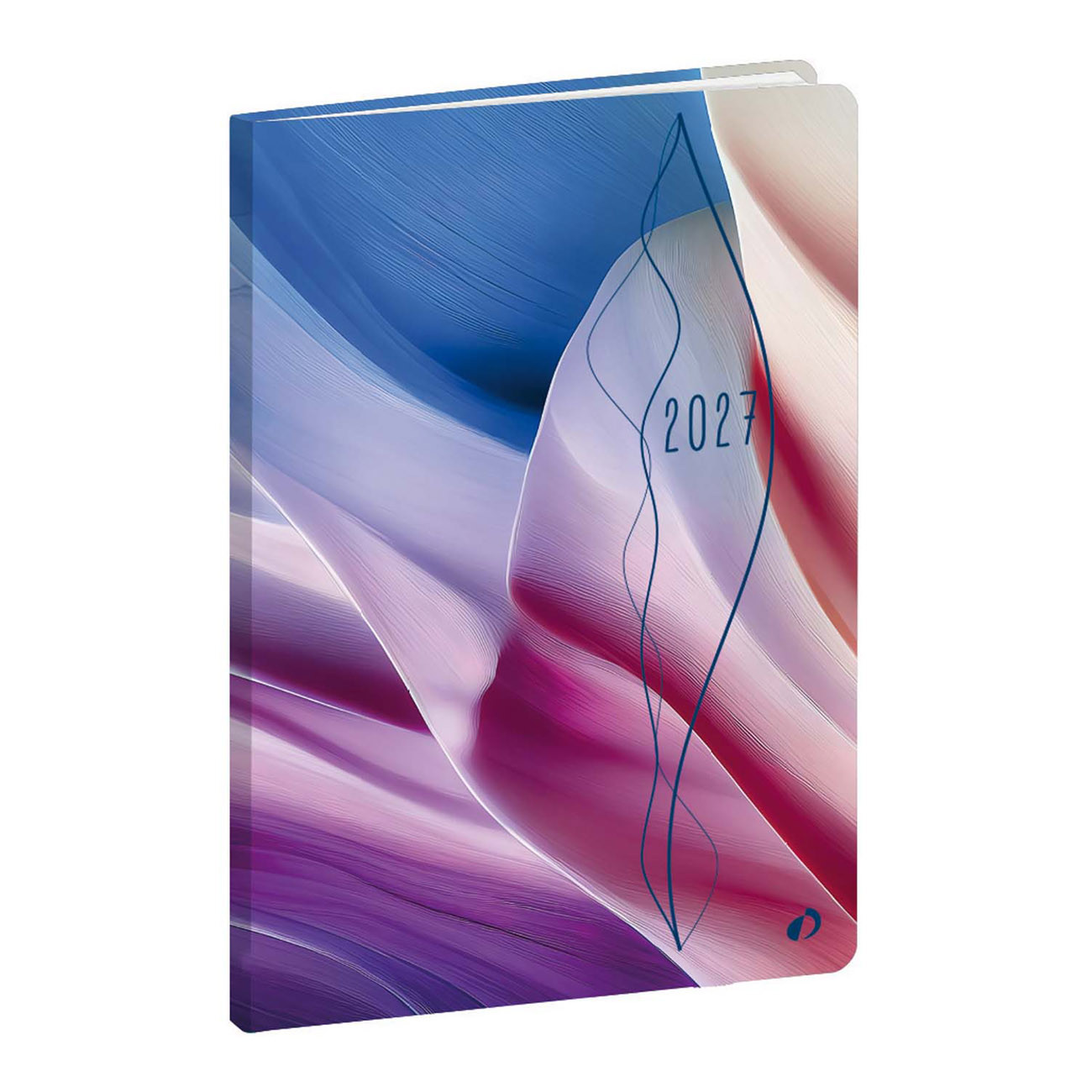 Quo Vadis Agenda semainier Ministre Hypsy 16 x 24 cm - Motif Onde - Janvier à Décembre 2027