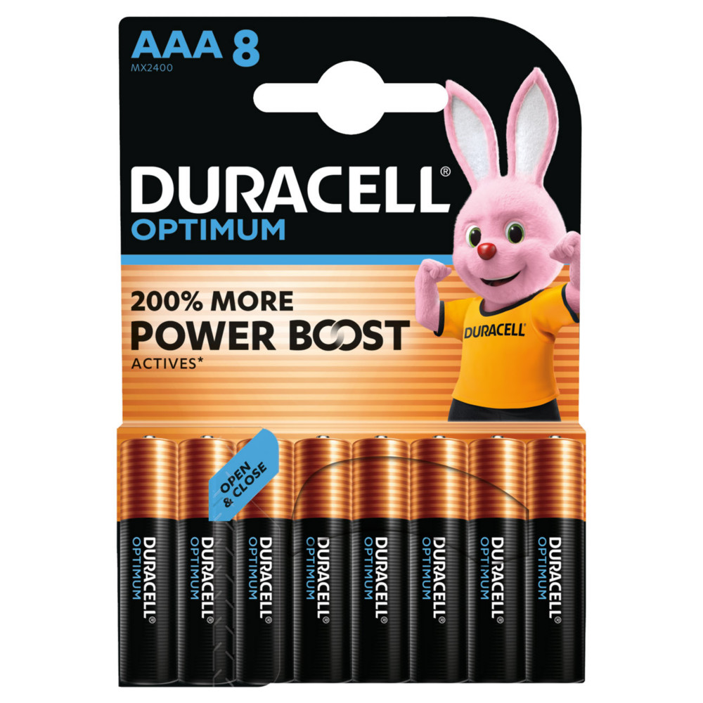 Duracell Pile alcaline AAA / LR3 Optimum - Lot de 8