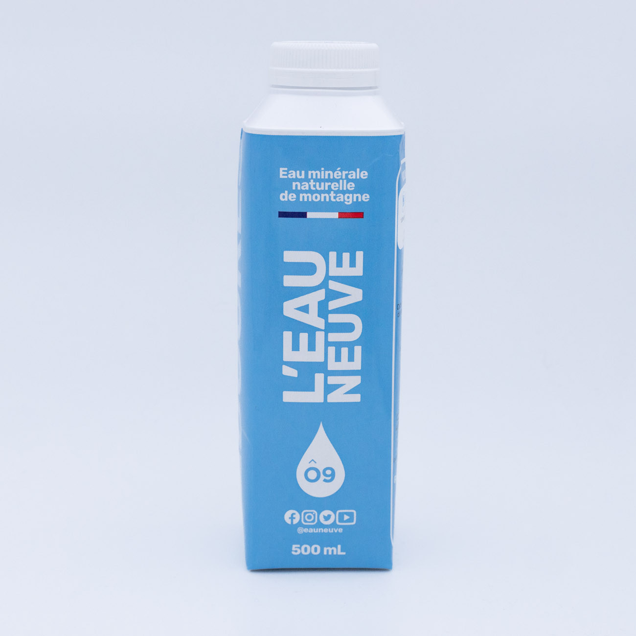 O Neuve Eau minérale naturelle - Eau plate - Lot 12 briques de 50 cl