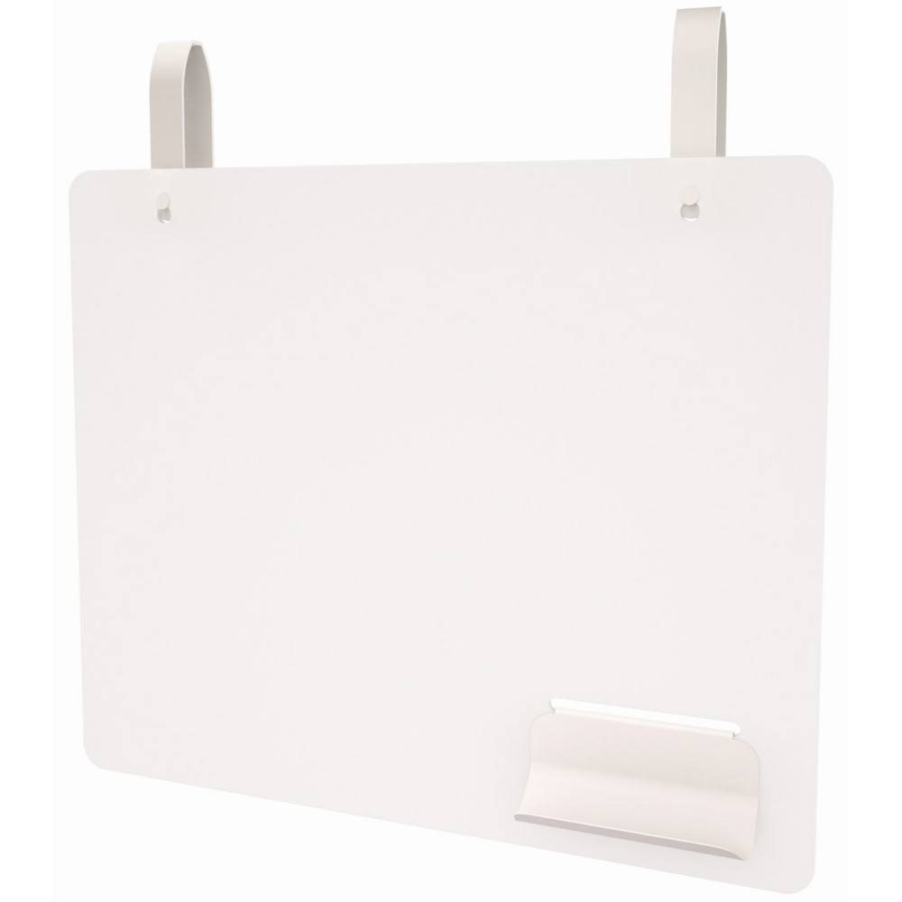 Tableau critoire blanc avec plumier pour cloison Solange - L. 70 x H. 58,5 cm