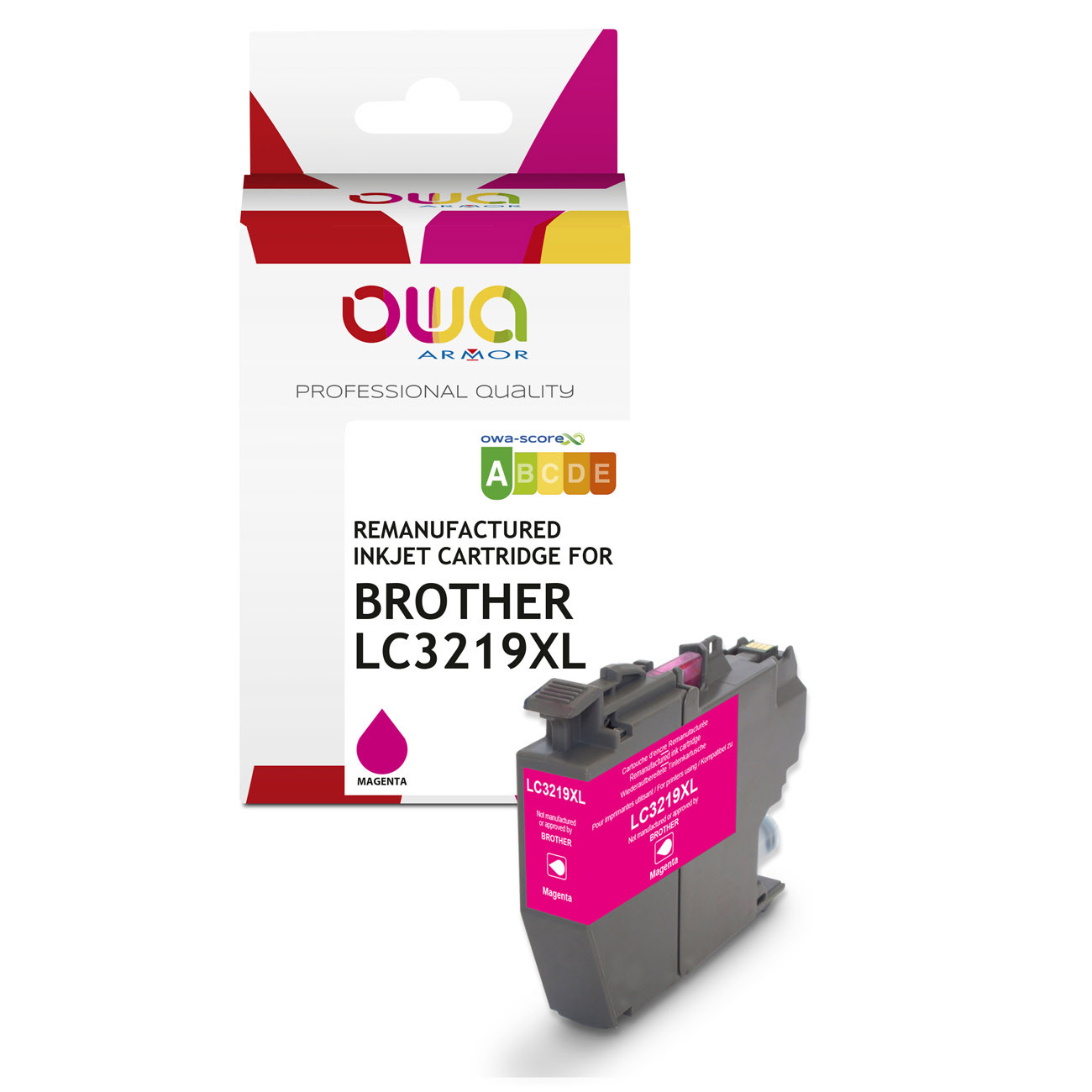 OWA Cartouche d'encre compatible BROTHER LC3219XL - K20782OW - Magenta