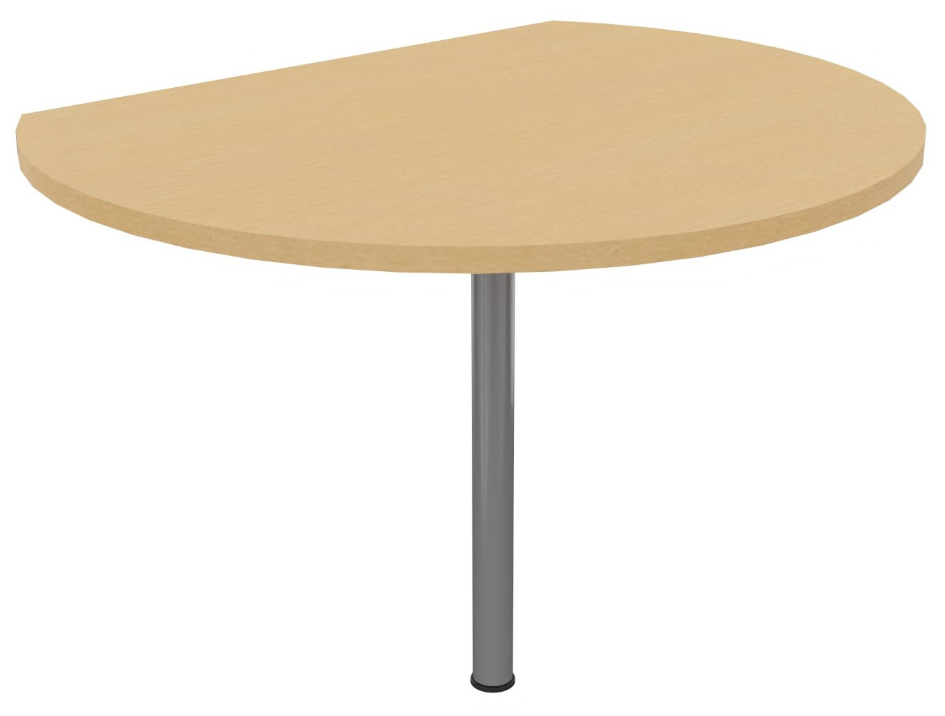 Extension de convivialité Biospace - Ø.80 x H.72 cm - Plateau Hêtre - Pied tube Aluminium