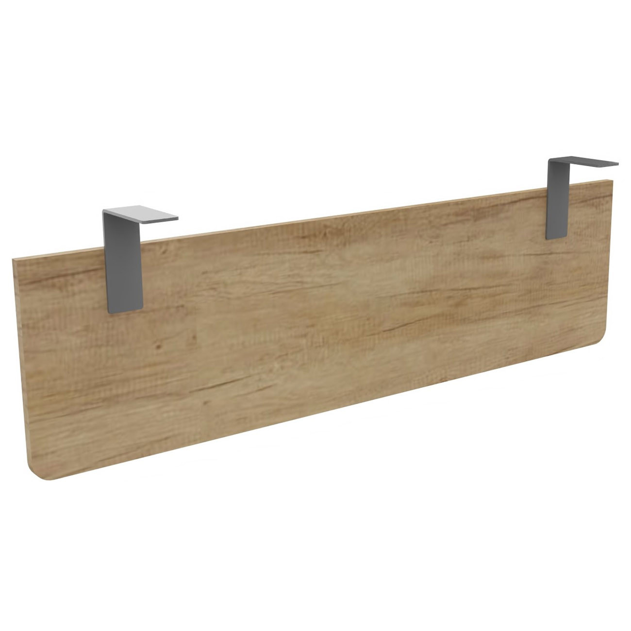 Voile+de+fond+E-Link+/+Biospace+pour+bureau+L.140+cm+-+Chene+Nebraska+-+Fixations+Aluminium