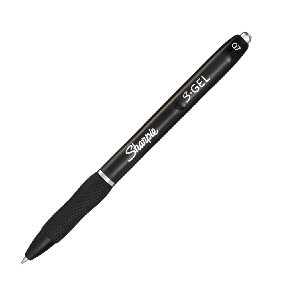 Sharpie Stylo S-Gel rtractable pointe moyenne 0,7 mm - Noir