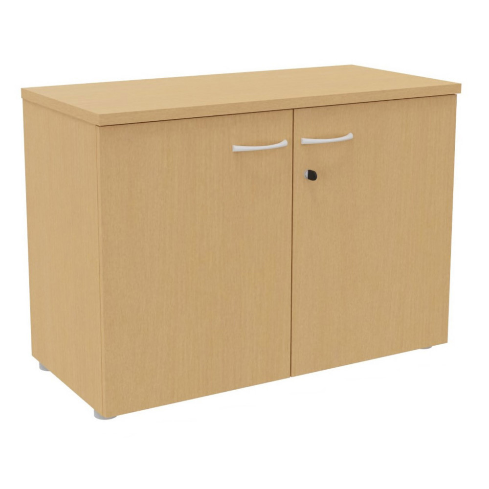 Armoire basse portes battantes L.100 x P.48 x H.72 cm - Htre