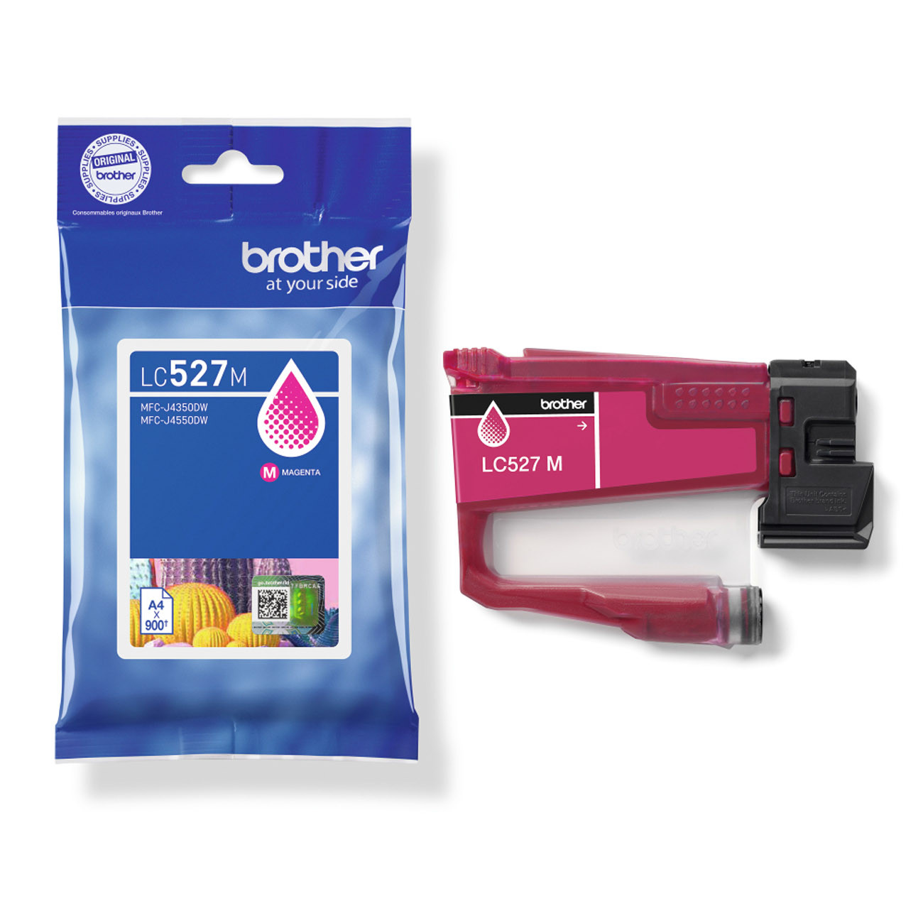 Brother LC527M Cartouche d'encre originale - Couleur : Magenta (Rose)