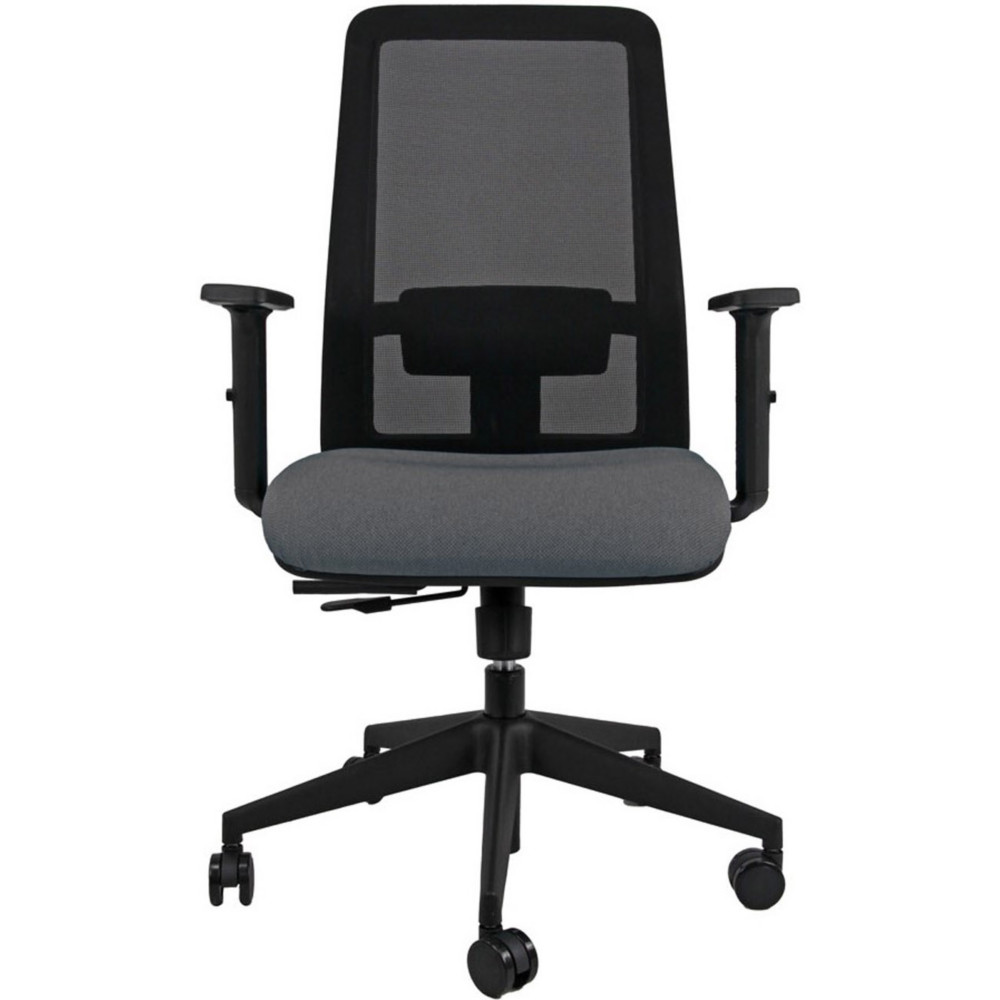 Sige de bureau Naa tissu recycl et dossier maille avec accoudoirs - Anthracite